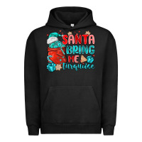 Pigment Black santa bring me turquoise Urban Hoodie - MaliasSmallBusiness