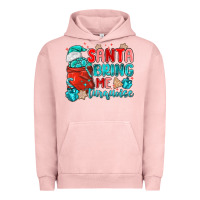 Pigment Salmon santa bring me turquoise Urban Hoodie - MaliasSmallBusiness
