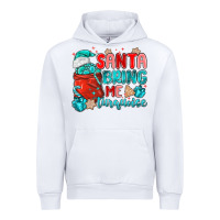 White santa bring me turquoise Urban Hoodie - MaliasSmallBusiness