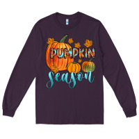 Plum pumpkin season Long Sleeve Tee - Zillion Design Studio