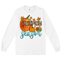 White pumpkin season Long Sleeve Tee - Zillion Design Studio