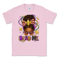 Bubblegum Pink bead me mardi gras afro messy bun Classic Tee - texasbilliewilder