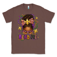Chestnut bead me mardi gras afro messy bun Classic Tee - texasbilliewilder