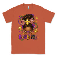 Copper bead me mardi gras afro messy bun Classic Tee - texasbilliewilder