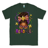 Sports Green bead me mardi gras afro messy bun Classic Tee - texasbilliewilder
