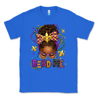 True Royal bead me mardi gras afro messy bun Classic Tee - texasbilliewilder