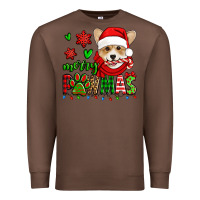 Chestnut merry pawmas christmas corgi Premium Sweatshirt - Jasminsmagicworld