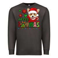 Smoke merry pawmas christmas corgi Premium Sweatshirt - Jasminsmagicworld