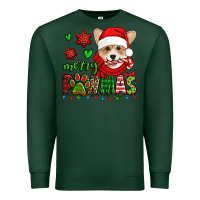 Sports Green merry pawmas christmas corgi Premium Sweatshirt - Jasminsmagicworld