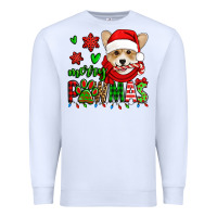 White merry pawmas christmas corgi Premium Sweatshirt - Jasminsmagicworld