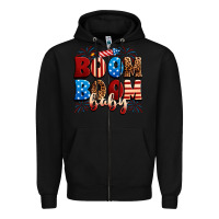Black Boom boom baby Zipper Hoodie - Neo Western