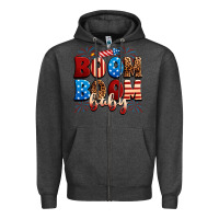 Charcoal Heather Boom boom baby Zipper Hoodie - Neo Western