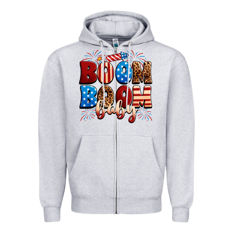Boom Boom Baby Zipper Hoodie by Neo Western | Teevron
