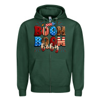 Sports Green Boom boom baby Zipper Hoodie - Neo Western