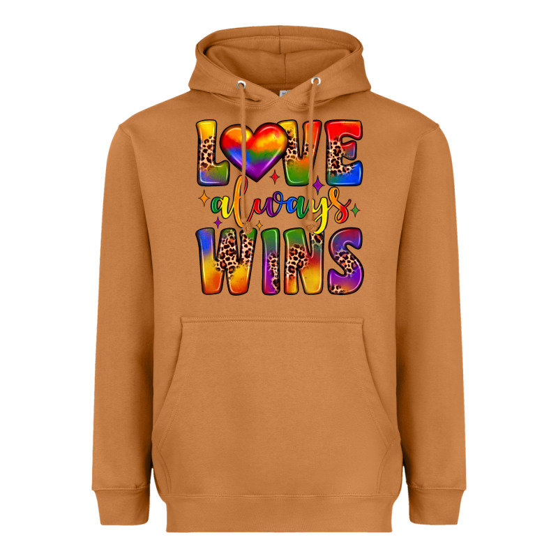 Love Always Wins Heavyweight Hoodie by JahusDesignShop | Teevron