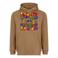 Toasted Coconut love always wins Heavyweight Hoodie - JahusDesignShop