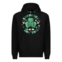 Black shamrock and roll Premium Hoodie - MaliasSmallBusiness
