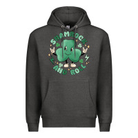 Charcoal Heather shamrock and roll Premium Hoodie - MaliasSmallBusiness