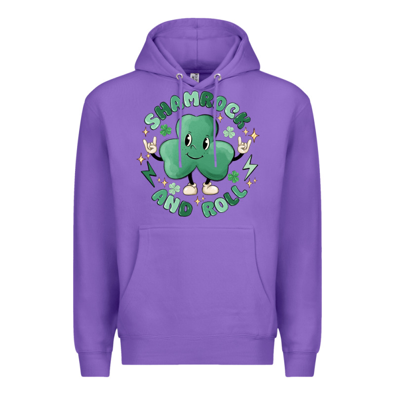 Shamrock And Roll Premium Hoodie by MaliasSmallBusiness | Teevron