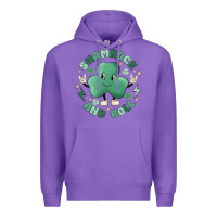 Purple shamrock and roll Premium Hoodie - MaliasSmallBusiness