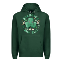 Sports Green shamrock and roll Premium Hoodie - MaliasSmallBusiness