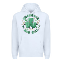 White shamrock and roll Premium Hoodie - MaliasSmallBusiness