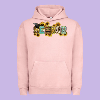 Senior 2023 Sunflower Urban Hoodie Designed By Nancycooperartshop