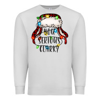 Dove Grey you serious clark Premium Sweatshirt - Jasminsmagicworld