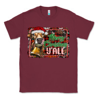 Burgundy merry christmas y'all Classic Tee - RanaPortraitStore