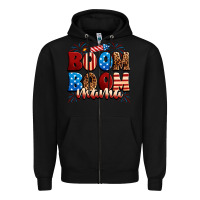 Black Boom boom mama Zipper Hoodie - Neo Western