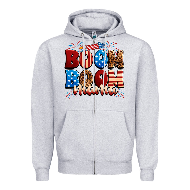 Boom Boom Mama Zipper Hoodie by Neo Western | Teevron