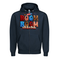 Navy Boom boom mama Zipper Hoodie - Neo Western