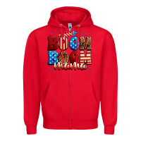 Red Boom boom mama Zipper Hoodie - Neo Western