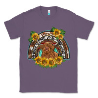 Lavender scottish calf sunflowers rainbow Classic Tee - BarkalooDesign