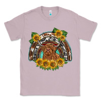 Lilac scottish calf sunflowers rainbow Classic Tee - BarkalooDesign