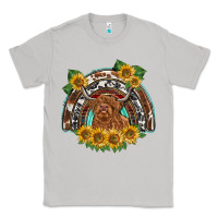 Moon Dust scottish calf sunflowers rainbow Classic Tee - BarkalooDesign