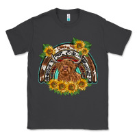 Smoke scottish calf sunflowers rainbow Classic Tee - BarkalooDesign