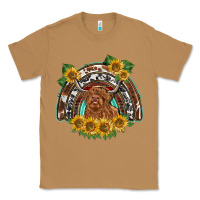 Toasted Coconut scottish calf sunflowers rainbow Classic Tee - BarkalooDesign