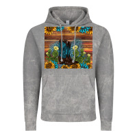 Cloud Rock boot cactus sunflower gemstone Vintage Hoodie - AdoDesignShop