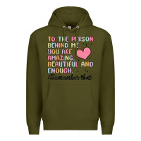 Army Green to the person behind me Premium Hoodie - MaliasSmallBusiness