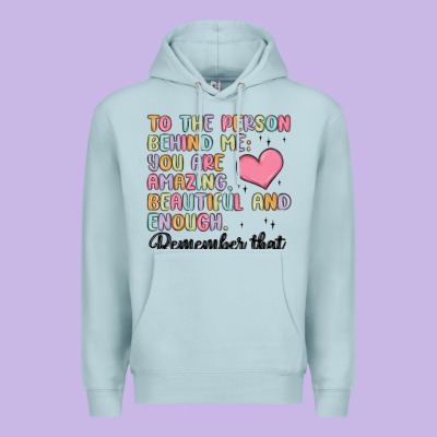 To The Person Behind Me Premium Hoodie Designed By Maliassmallbusiness