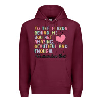 Burgundy to the person behind me Premium Hoodie - MaliasSmallBusiness