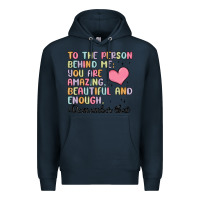 Navy to the person behind me Premium Hoodie - MaliasSmallBusiness