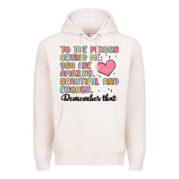 Pale Pink to the person behind me Premium Hoodie - MaliasSmallBusiness