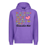 Purple to the person behind me Premium Hoodie - MaliasSmallBusiness