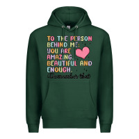 Sports Green to the person behind me Premium Hoodie - MaliasSmallBusiness