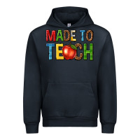 Navy made to teach Urban Hoodie - NancyCooperArtShop