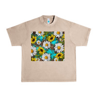 French Oak western daisy and sunflower Urban Heavy Tee - RanaPortraitStore