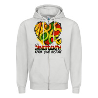 Juneteenth 1865 Graffiti Zipper Hoodie | Teevron