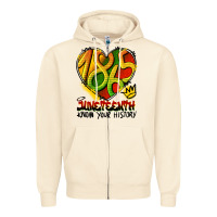 Sandshell juneteenth 1865 graffiti Zipper Hoodie - HRA Design Shop